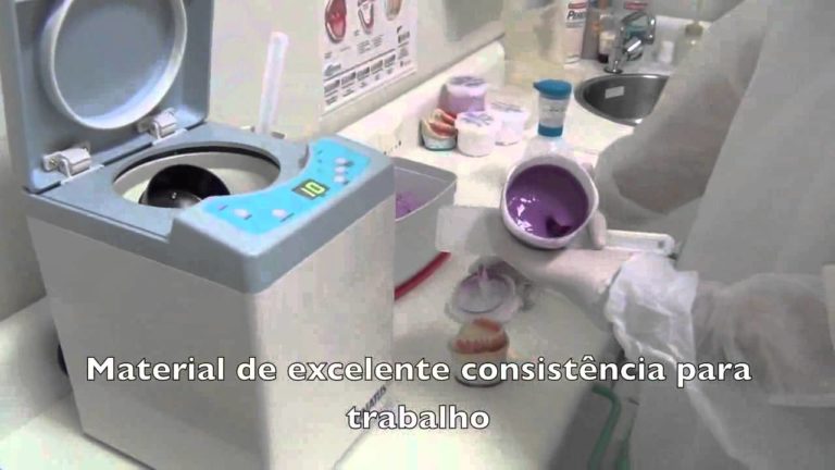 Funcionamiento de un mezclador automatico de alginato dental