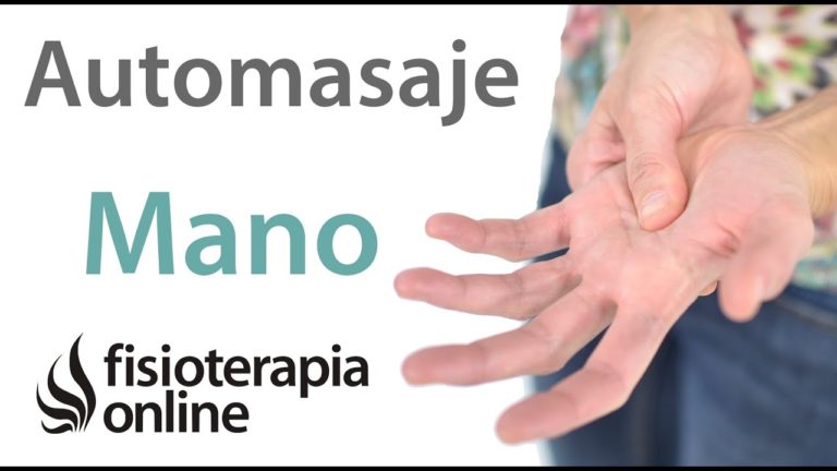 Auto-masaje global de la mano. Relajar los musculos de la mano y zona del tunel carpiano