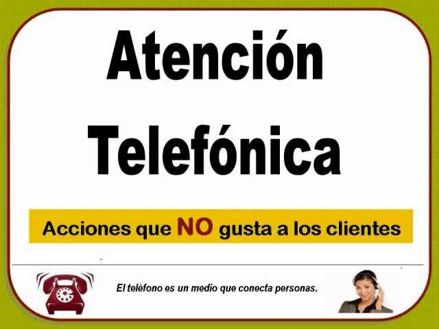 ATENCION TELEFONICA