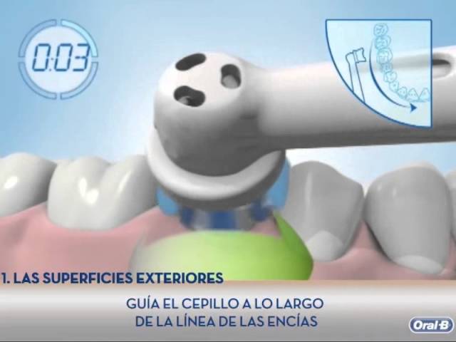 Como cepillarse los dientes correctamente con un cepillo dental electrico