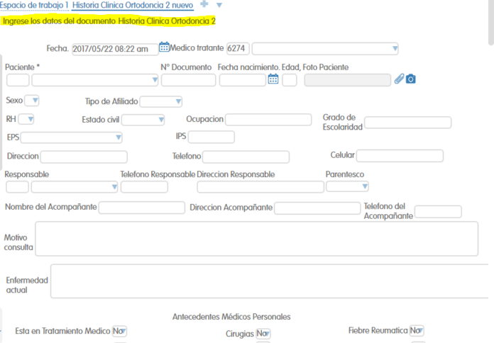 historia clinica ortodoncia dentaltvweb historia clinica ortodoncia dentaltvweb