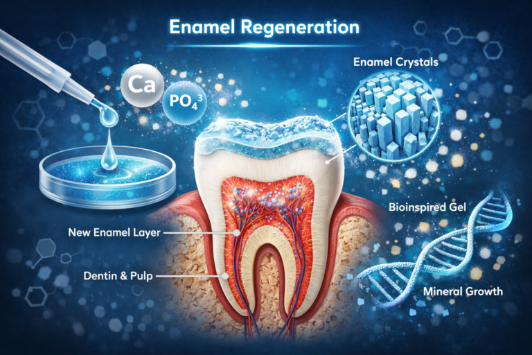 Un nuevo gel bioinspirado podría regenerar el esmalte dental